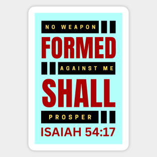 No Weapon Formed Against Me Shall Prosper | Christian Magnet